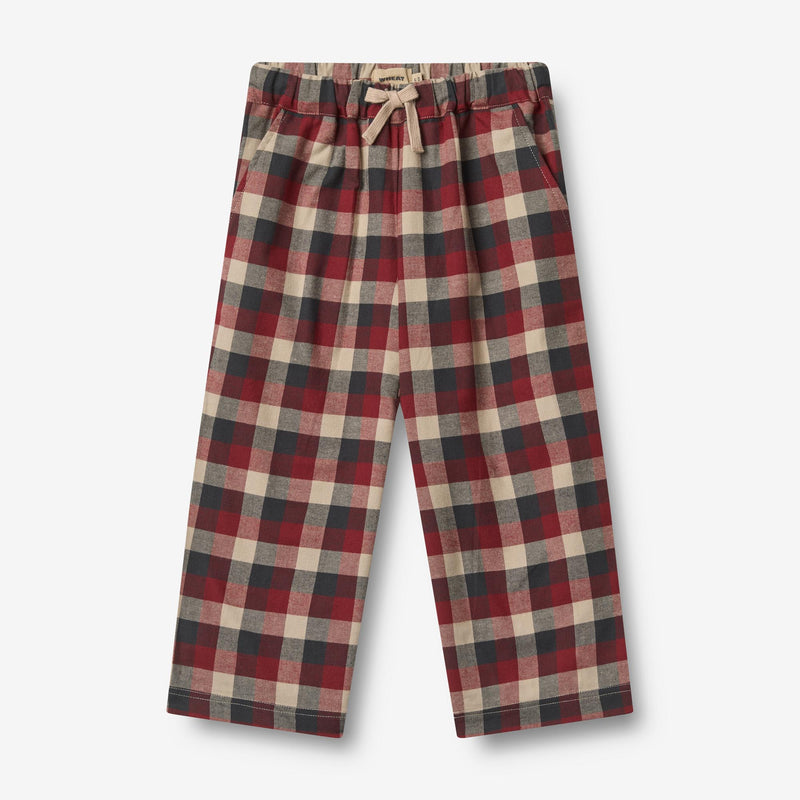 Wheat Main Bukser Sasha Trousers 9588 red blue check