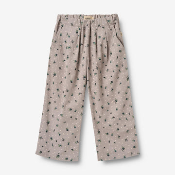 Wheat Main Bukser Thinka Trousers 9553 dusty purple flower hearts