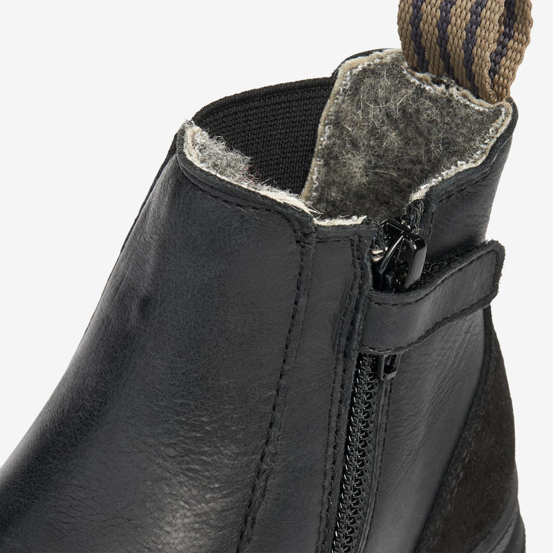 Wheat Footwear Chai Uld Chelsea Tex Støvle Winter Footwear 0021 black