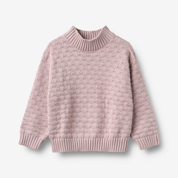 Wheat Main Chunky Strik Pullover Abby Pullover 1354 soft lilac