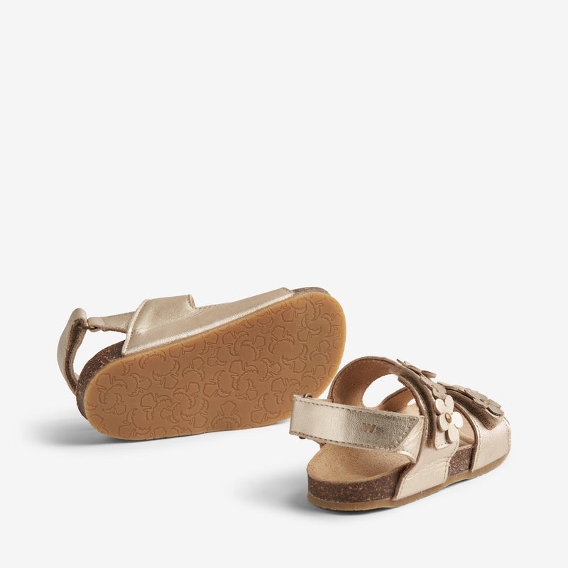 Wheat Footwear   Clare Blomster Kork Sandal Sandals 0204 light gold