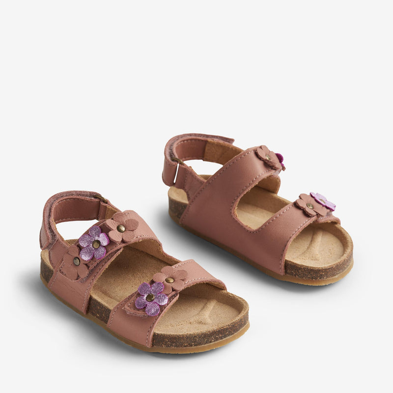 Wheat Footwear   Clare Blomster Kork Sandal Sandals 2021 old rose