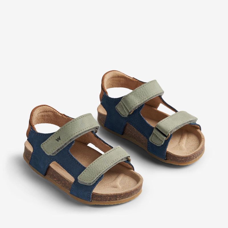 Wheat Footwear   Corey Kork Sandal Sandals 1043 blue