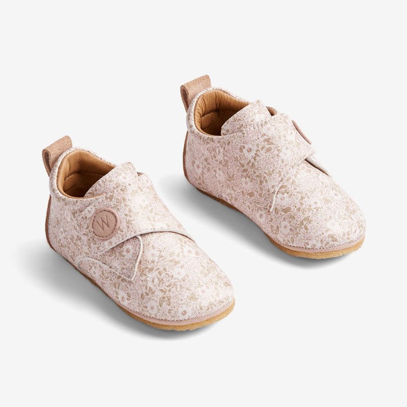 Wheat Footwear Dakota Printet Læder Hjemmesko | Baby Indoor Shoes 2475 rose flowers
