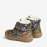 Wheat Footwear Dowi Prewalker Velcro Tex | Baby Prewalkers 0035 black flowers