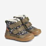 Wheat Footwear Dowi Prewalker Velcro Tex | Baby Prewalkers 0035 black flowers