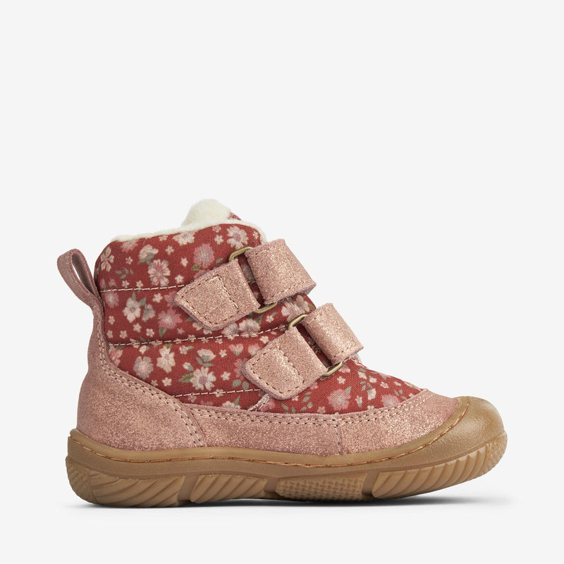 Wheat Footwear Dowi Prewalker Velcro Tex | Baby Prewalkers 2077 red flowers