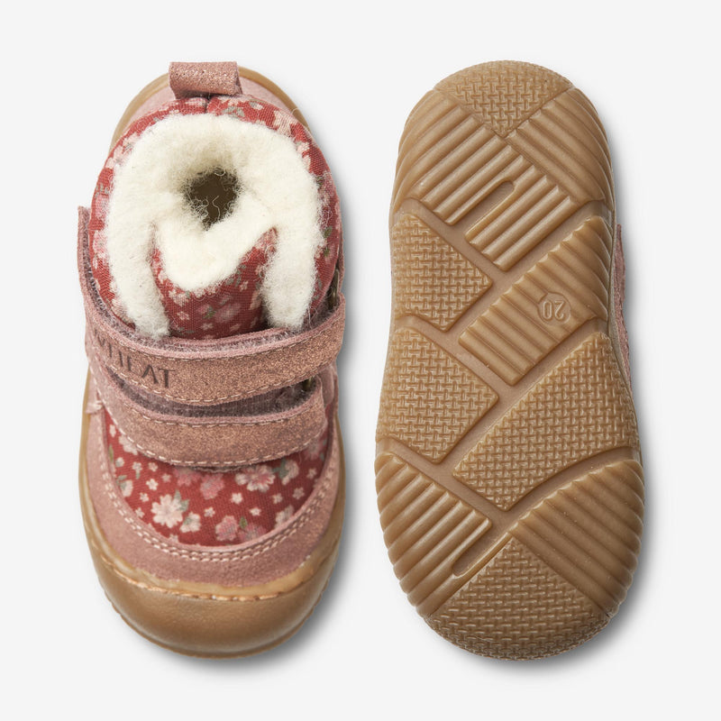 Wheat Footwear Dowi Prewalker Velcro Tex | Baby Prewalkers 2077 red flowers