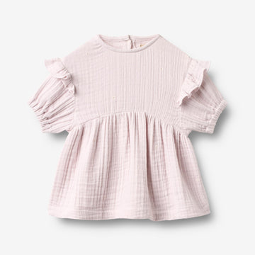 Wheat Main Dress 3/4 Sleeve Gro Dress 9655 purple light flowers