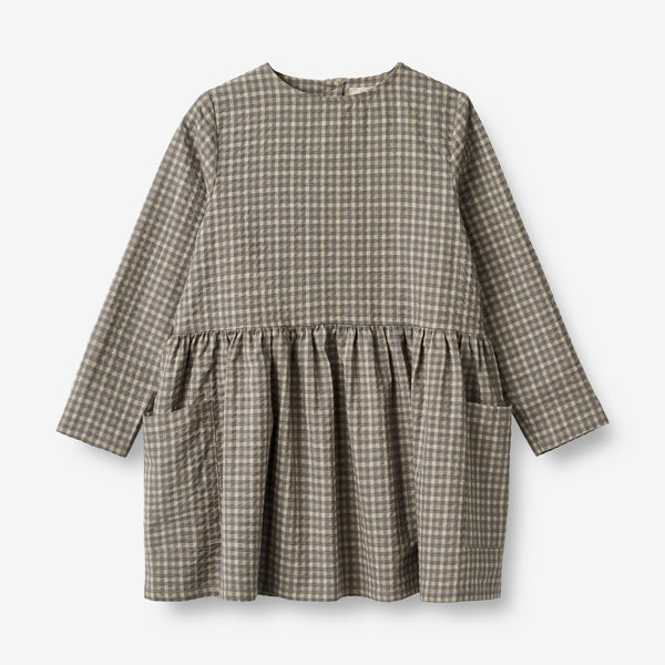 Wheat Kjole Aima Dresses 1529 autumn sky check