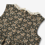 Wheat Kjole Elma Dresses 0027 black coal flowers