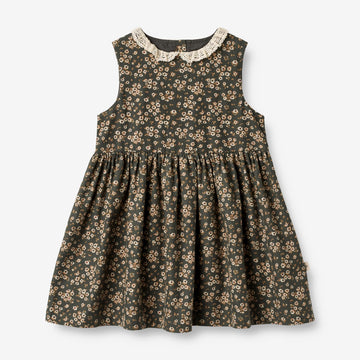 Wheat Main  Kjole Elma Dresses 0027 black coal flowers