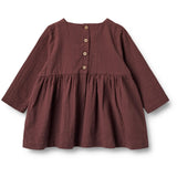 Wheat Main  Kjole Gunvor | Baby Dresses 2118 aubergine