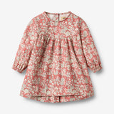 Wheat Main Dress L/S Fenja Dress 9746 raspberry flowers