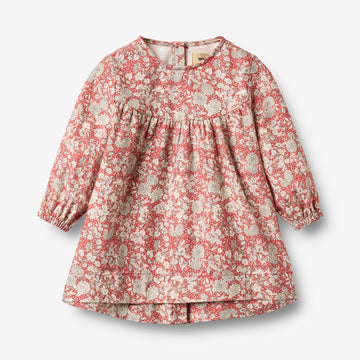 Wheat Main Dress L/S Fenja Dress 9746 raspberry flowers