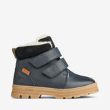 Wheat Footwear Dry Velcro Tex Støvle Winter Footwear 1432 navy