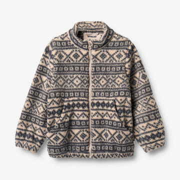 Wheat Outerwear Fleece Jakke Helge Sweatshirt 9544 warm sand jaquard