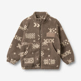 Wheat Outerwear Fleece Jakke Helge Sweatshirt 9679 dry wood jacquard