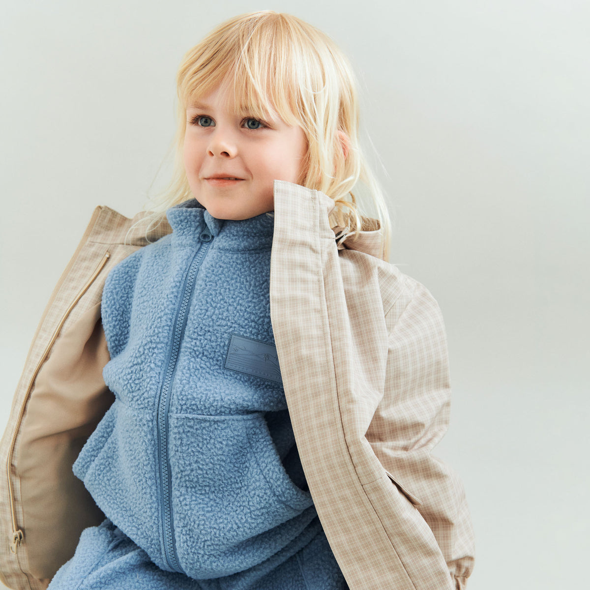 Wheat Outerwear Fleece Jakke Helge Sweatshirt 1260 faded denim