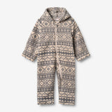 Wheat Outerwear Fleecedragt Allo Outdoor Suit 9544 warm sand jaquard