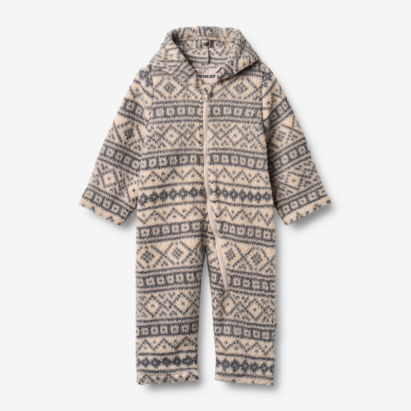 Wheat Outerwear Fleecedragt Allo Outdoor Suit 9544 warm sand jaquard