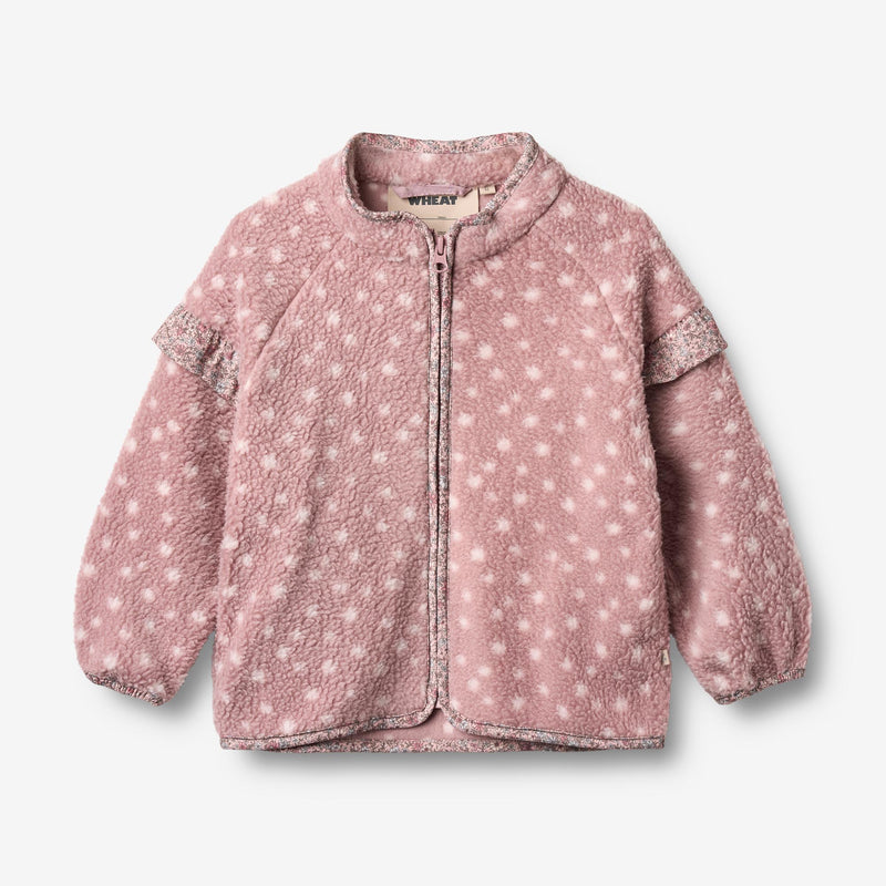 Wheat Outerwear Fleecejakke Ellena Jacket 9537 rosewood dots