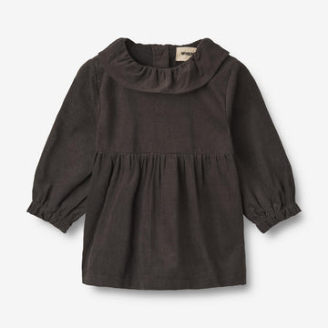Wheat Main Fløjlskjole Linda | Baby Dresses 1180 raven