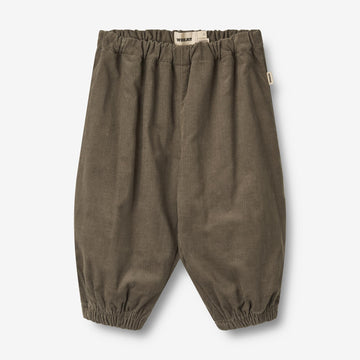 Wheat Main Fløjlsbukser med linning Seyda Trousers 1133 dry leaves