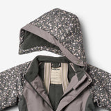 Wheat Outerwear Flyverdragt Kallo Outdoor Suit 9528 black sea open flowers