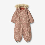 Wheat Outerwear Flyverdragt Nickie | Baby Snowsuit 2036 rose dust flowers