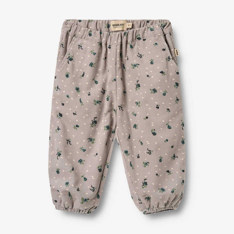 Wheat Main Foret Bukser Malou Trousers 9553 dusty purple flower hearts