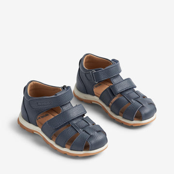 Wheat Footwear   Frei Lukket Sandal Prewalker Sandals 1432 navy