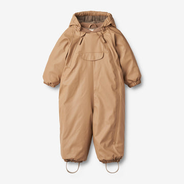 Wheat Outerwear Gummi Flyverdragt Evig | Baby Snowsuit 3305 cappuccino