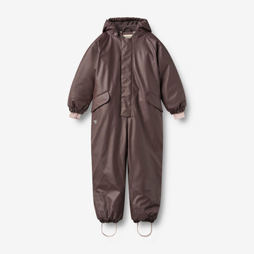 Wheat Outerwear Gummi Flyverdragt Ludo Outdoor Suit 9620 chocolate plum