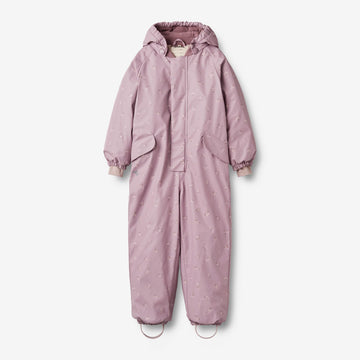 Wheat Outerwear Gummi Flyverdragt Ludo Snowsuit 1353 soft lilac flowers