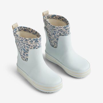Wheat Footwear Gummistøvle Mist Rubber Boot 1301 blue flower meadow