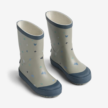 Wheat Footwear Gummistøvle Muddy Rubber Boot 9602 light flint letters