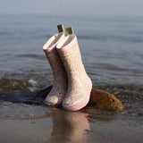 Wheat Footwear Gummistøvle Welly Rubber Boot 9427 ivory flower meadow