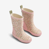 Wheat Footwear Gummistøvle Welly Rubber Boot 9427 ivory flower meadow