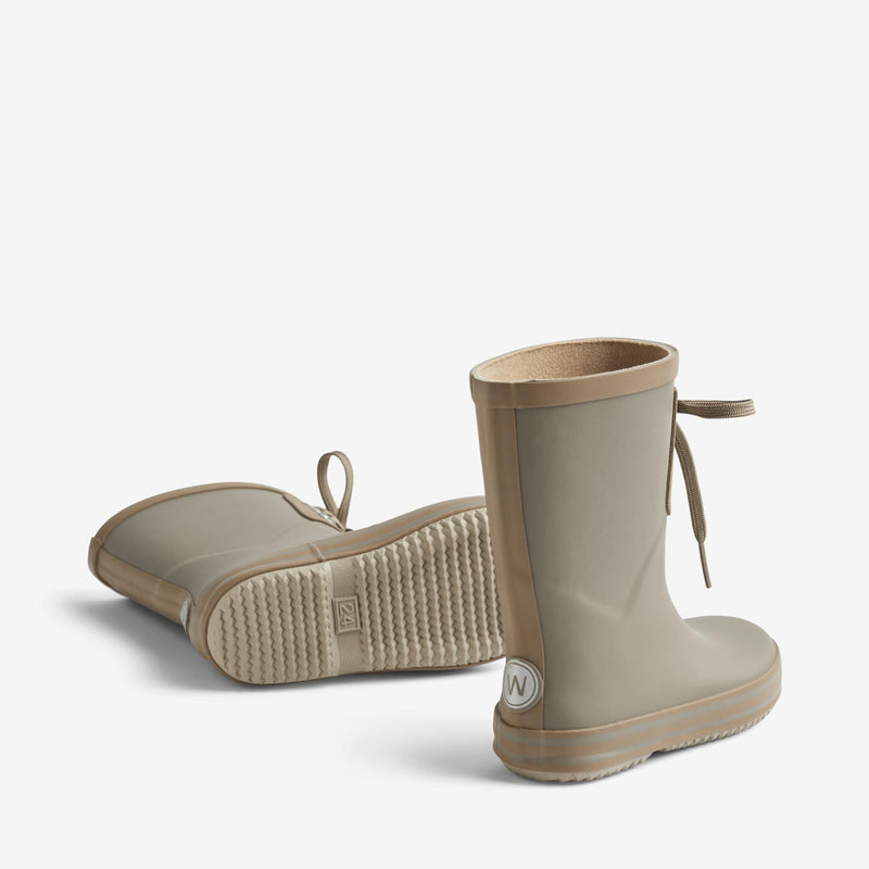 Wheat Footwear   Gummistøvle m. Snøre Rubber Boots 1096 warm stone