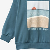 Wheat Main Hættetrøje Francis Sweatshirt 4342 blue teal