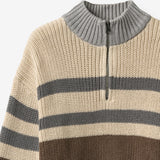 Wheat Main Half zip Jumper Simo Pullover 1138 dry wood