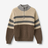 Wheat Main Half zip Jumper Simo Pullover 1138 dry wood