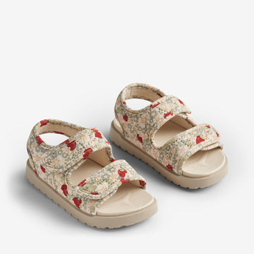Wheat Footwear   Healy Printet Åben Sandal  Sandals 2283 rose strawberries