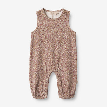Wheat Main  Heldragt Joey | Baby Jumpsuits 0098 grey rose flowers