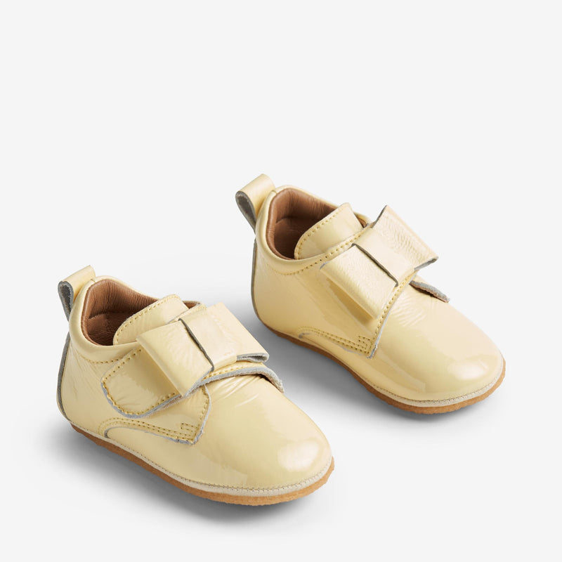 Wheat Footwear   Indendørs Laksko med Sløjfe Indoor Shoes 5310 lemon