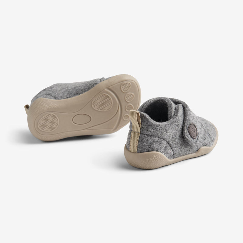 Wheat Footwear FILT HJEMMESKO Fleecy Indoor Shoes 0171 grey