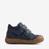 Wheat Footwear   Ivalo Dobbelt Velcro Prewalker Prewalkers 1432 navy