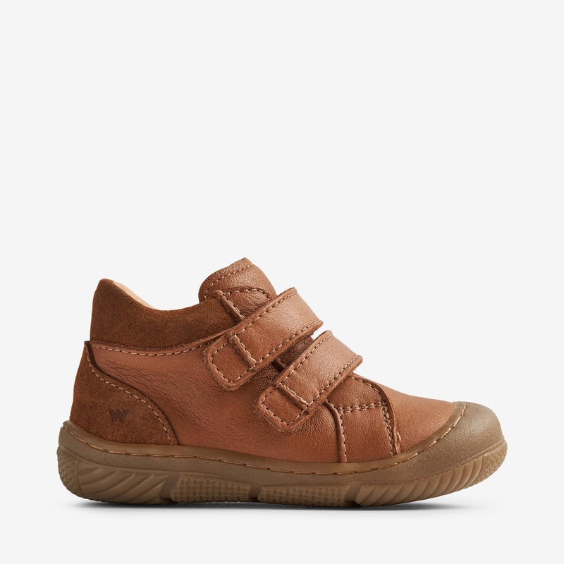 Wheat Footwear   Ivalo Dobbelt Velcro Prewalker Prewalkers 9002 cognac