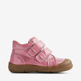 Wheat Footwear   Ivalo Lak Dobbelt Velcro Prewalker Prewalkers 2356 pink